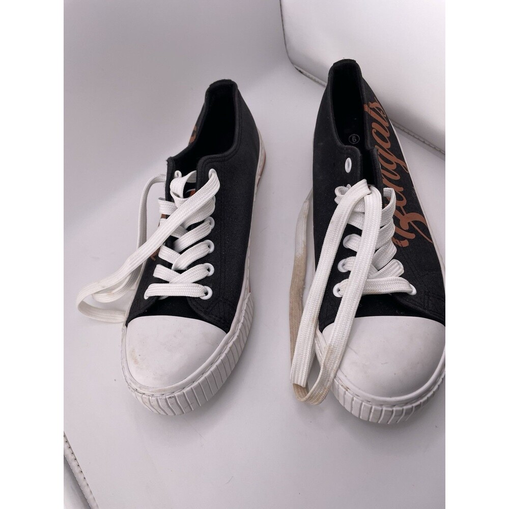 Cincinnati Bengals Foco Sneakers Women’s Shoes Size 9 Black Bengals Logo Sparkle